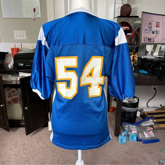 Teamwork Athletic Apparel LA Chargers Style Blue White Yellow # 54 Jersey Medium - Picture 2 of 12